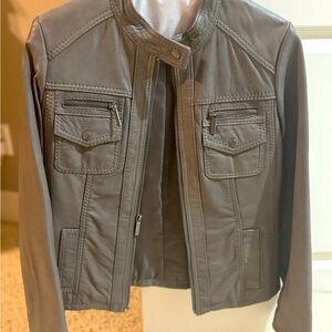 Michael by Michael Kors soft leather jacket.